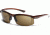 Smith Optic Baseline Square Sunglass - Dark Ale Frames, Polarized Brown Lenses