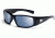 Smith Optics Hideout Sunglasses with Black frames and Blue Mirror lenses