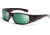 Smith Optics Hideout Sunglasses with Tortoise frames and Green Mirror lenses