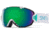 I-OS Goggle-White Feathers-Green Sol-X Mirror