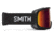 Smith Range Low Bridge Fit Googles, Red Sol-X Mirror, Black, M004222QJ99C1