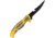 Smith's Sharpeners Bait Breaker Fixed Blade Knife, 9.5in Overall, 4in Black Coated 420 SS Blade, Gray And Yellow Tpe Handle, Sawback Blade Features Line Cutter, Gray Synthetic, Gray and yellow, 51092