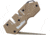 Smith's Sharpeners PP1 Mini Tactical Sharpener, 3.25in Overall, Desert Tan G10 Handle, Non-Slip Base, Ceramic And Carbide Sharpening Slots, Diamond Coated Sharpening Rod, Desert tan, AC50983