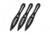 3 pc 8" Black Coated Throwing Knives