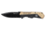 Smith &amp; Wesson Assisted Folding Knife 3.5in Black Plain Blade, Rubberized Aluminum Handles, Brown/Black 1084302