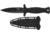 Smith &amp; Wesson HRT Boot/Neck Fixed Blade Knife w/Sheath, 4in, Stainless Steel, Rubber Overmolded Handle, 1160816