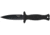 Smith &amp; Wesson HRT Boot/Neck Fixed Blade Knife w/Sheath, 4in, Stainless Steel, Rubber Overmolded Handle, 1160816
