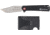 Smith &amp; Wesson Folding Knife &amp; Wallet Combo, 3.38in, Stainless Steel Satin Blade, Black Carbon Fiber Kydex Handle, 1227072
