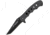 Smith &amp; Wesson Linerlock Tanto Black Folding Knife,2.75in,3Cr13 Stainless Steel,Standard Edge,Black,Aluminum Handle SWPROM164CP
