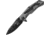 Smith &amp; Wesson M&amp;P Linerlock Folding Knife, 3.75in Closed, 2.75in Black SS Blade, Black/Gray Rubberized Aluminum Handle, Thumb Stud, Pocket Clip, Black/Gray, 1100040