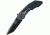 Smith &amp; Wesson Military Police Magic Assisted Folding Knife, 2.8 in, 4034 Steel, Plain Edge, Tanto Blade, Aluminum, Black Handle SWMP3B