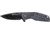 Smith &amp; Wesson S&amp;w Knife Black Rubber 3'' Blk Oxide Blade W/pocket Clip