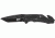 Smith and Wesson Military and Police Liner Lock Folding Knife, Black / Silver, Medium