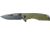 Smiths BattlePlan Folding Knife, 3.35in, 420 Stainless Steel, Black Stonewash, Drop Point Blade, G10 Handle, OD Green, SP-50996