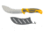Smiths EdgeSport Skinning Knife, 6in, 400 Stainless Steel, Corrosion-Resistant, Skinner Blade, TPE Handle, Orange/Gray, SP-51060
