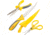 Smiths Mr Crappie Fishing Combo Fixed Blade Knife Set, 6in, 400 Series Stainless Steel Blade, Plain Edge, Fillet Blade, TPE, Yellow/Gray Handle, SP-51232