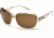 Suncloud Polarized Optics Sequin Sunglasses - Brown Stripe Frame and Brown Polarized Polycarbonate Lens S-SQPPBRBS