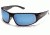 Suncloud Polarized Optics Warrant Sunglasses - Black Frame and Blue Mirror Polarized Polycarbonate Lens S-WAPPUMBK