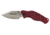 Sniper Bladeworks LPC Folding Knife, 3.53in S35VN Steel Satin Folding Blade, Red Handle, LPCREDSAT