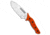 Sniper Bladeworks Sniper Bladeworks MAMU Fixed Blade Knife Orange G-10 5.5&quot; Satin, Orange, 420HC, adult, BHQ-143948