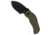 Sniper Bladeworks Sniper Bladeworks Tog Frame Lock Knife OD Green Canvas Micarta 3.6&quot; Black PVD, OD Green, D2, adult, BHQ-201172