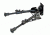Sniper Compact Precision Bipod w/ Spring Loaded Legs, Black, Adjustable Height 6.2 - 8.7 in BP07