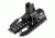 Sniper High Profile Removable Front Iron Sight / Red Laser Sight Combo, Black MHFSR