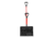 Snow Joe Shovelution Strain-Reducing Snow Shovel, 18in, w/Spring Assisted Handle, Red SJ-SHLV01-RED