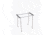 Snow Peak Iron Grill Table, Three Unit 830 Standing Leg Set, Steel, CK-147