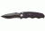 SOG Auto Drop Point Knife w/ SE Fold 3.5in. Steel Blade and Alum. Handle, BLK Finish, Black ST-06