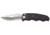 SOG Auto Drop Point Knife w/ SE Fold 3.5in. Steel Blade and Alum. Handle, Satin Finish, Black ST-05