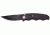 SOG Auto Knife w/ SE Fold 3.5in. Steel Blade and Alum. Handle, BLK Finish, Black ST-02
