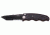 SOG Auto Tanto Knife w/ PS Fold 3.5in. Steel Blade and Alum. Handle, BLK Finish, Black ST-04