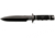 SOG Demo Knife w/ Straight and Serrated 7.2in. Steel Blade and Leather Sheath, BLK TiNi Finish, Black SSD01-L