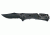SOG Trident Partially Serrated Black TiNi Folding Knife, TF-1