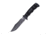 SOG SEAL Pup 9 inch Fixed Blade Knife, Partially Serrated Edge, Clip Point, AUS-8, Powder Coated Black Blade, Black Handle, Ballistic Nylon Sheath, M3N-CP