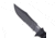 SOG SEAL Pup 9 inch Fixed Blade Knife, Partially Serrated Edge, Clip Point, AUS-8, Powder Coated Black Blade, Black Handle, Ballistic Nylon Sheath, M3N-CP