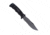 SOG SEAL Pup 9 inch Fixed Blade Knife, Partially Serrated Edge, Clip Point, AUS-8, Powder Coated Black Blade, Black Handle, Ballistic Nylon Sheath, M3N-CP