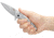 SOG Specialty Knives &amp; Tools Aegis FLK 3.38in Folding Knife, Stonewashed Drop Point Blade, Stainless Steel, 14-41-02-42