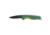 SOG Specialty Knives &amp; Tools Aegis FX Fixed Blade Knives, 3.7in, Straight Edge, CRYO KRUPP 4116 Steel, Drop Point, Green, GRN / TPU Handle, Black, SOG-17-41-02-41