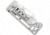 SOG Specialty Knives &amp; Tools Cash Card Folding Knife, 2.75in, 8Cr13MoV Stainless Steel Blade, Clip Point, Silver, Stainless Steel Handle, Silver, SOG-EZ1-CP