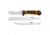 SOG Specialty Knives &amp; Tools Exchange Knive Set, 4.3in 8Cr13Mov Steel Blade w/ Gut Hook/Fillet And Saw Blade, Glass-Reinforced Nylon And Rubber Overmold Handle Black/Orange, HT201N