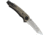 SOG Specialty Knives &amp; Tools Kiku Assisted Satin Folding Knife, Silver, KU-3003