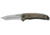 SOG Specialty Knives &amp; Tools Kiku Assisted Satin Folding Knife, Silver, KU-3003