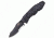 SOG Specialty Knives &amp; Tools Toothlock Folding Knife, 3.1in, Black Handle, Black TiNi ComboEdge w/Clip, Clam, SOGTK-04