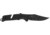 SOG Specialty Knives &amp; Tools Trident At Blackout Automatic Folding Knife, 3.75in, D2 Tool Steel, Clip Point Blade, Black Oxide, Black Textured GRN Handle, SOG-11-12-05-57