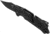 SOG Specialty Knives &amp; Tools Trident At Blackout Automatic Folding Knife, 3.75in, D2 Tool Steel, Clip Point Blade, Black Oxide, Black Textured GRN Handle, SOG-11-12-05-57