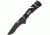 SOG Trident Elite Folding Knife, 3.7in, Black Handle, Black Tanto ComboEdge, Box, SOGTF106-BX