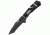 SOG Trident Elite Folding Knife, 3.7in, Black Handle, Black Tanto Plain w/Clip, Box, SOGTF104-BX