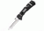 SOG Trident Elite Folding Knife, 3.7in, Black Handle, Satin Tanto Plain w/Clip, Box, SOGTF103-BX